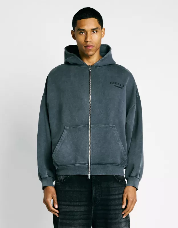 Neutrals Zip Hoodie - Grey